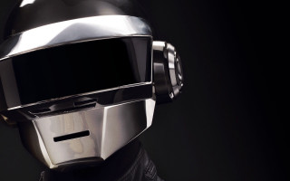 Man helmet leather jacket black 2 - panfuturism free wallpaper