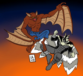 Demon riding demon horse man - a demon free wallpaper