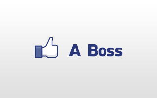 Facebook like logo thumbs up 2 - a silk screen free wallpaper