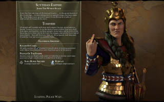 Character game menu background says - detailed face free wallpaper