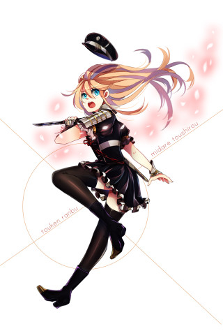 Woman black dress hat sword - a black dress and hat free wallpaper