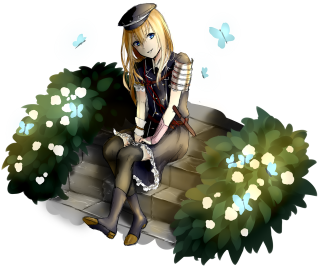 Woman sitting stone bench bush - gothic free wallpaper for desktop