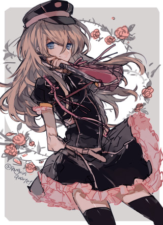 Girl long hair hat dress - long hair and a hat free wallpaper