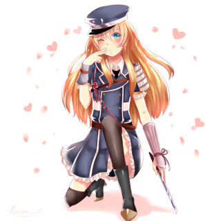 Girl hat sword anime armor - a sword and a hat free wallpaper