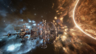 Space station sky planet background - star citizen halo free wallpaper