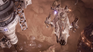 Sci fi fighter jet city - a sci free wallpaper