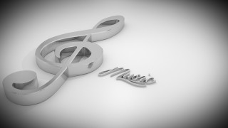 Treble music shadow white surface - a white surface free wallpaper
