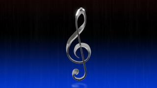 Silver treble blue black white - silver free wallpaper