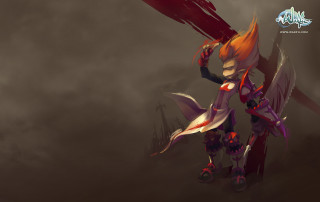 Cartoon character sword dark background - a dark sky in the background free wallpaper