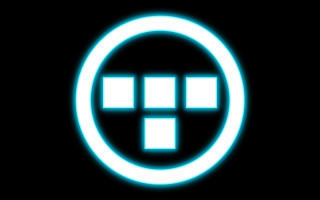 Blue cross pixel art logo - logo free wallpaper