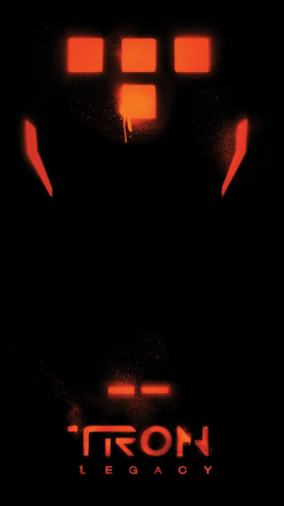Iron poster dark red lights - left free wallpaper