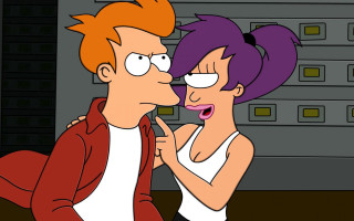 Cartoon man woman kissing server - ada gladys killins free wallpaper