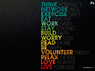 Think colorful word cloud black - figurativism free wallpaper
