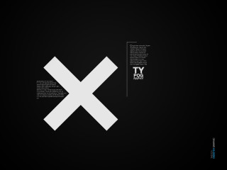 Tv logo black white x - international typographic style free wallpaper