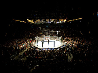 Crowd watching wrestling match stadium - a crowd of people watching free wallpaper