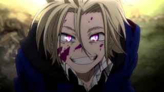 Man red eyes hoodie blood - autodestructive art free wallpaper