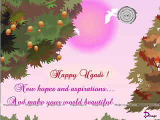 Happy new year tree bird - happy free wallpaper
