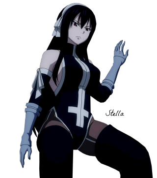 Woman black white outfit cross 2 - her chest free wallpaper