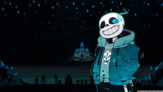 Cartoon skull character blue jacket - adam manyoki free wallpaper