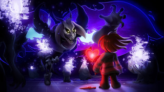 Cartoon couple snowflakes dark room - a couple of cartoon characters free wallpaper