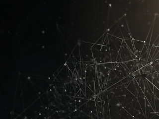 Futuristic network light bulb constellation - octane renderer free wallpaper