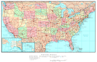 Map united states roads major - road free wallpaper