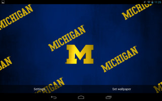 Michigan university wallpaper blue background - gold free wallpaper