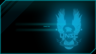 Blue neon demon head wings - concept art free wallpaper for desktop