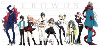 Anime characters group standing white - charles codman free wallpaper