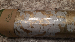 Toilet paper gold foil countertop - real life skin free wallpaper