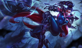 Woman costume sword demon shoulder - her hand and a demon free wallpaper