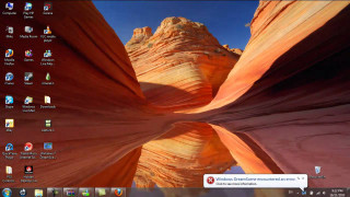 Computer screen reflection rock formation - david imms free wallpaper for desktop