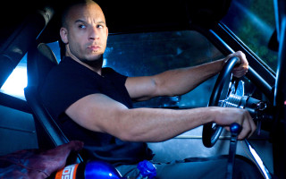 Man driving car night flashlight - his hand and a helmet free wallpaper