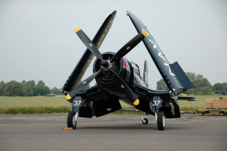 Small airplane propellers airport runway - grass free wallpaper