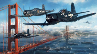 Planes bridge city helicopter military - brothers hildebrandt free wallpaper