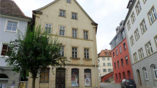 Car parked building street corner - arthouse free wallpaper