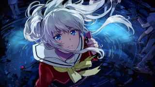 White hair blue eyes cellphone - white hair free wallpaper