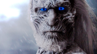 White walker blue eyes snow - a scene free wallpaper