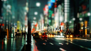 City street traffic night lights 13 - aimitsu free wallpaper