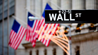Street sign american flags wall - the background and a building in the background free wallpaper
