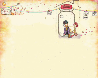 Girl swing jar rainbow drawing 2 - a jar free wallpaper