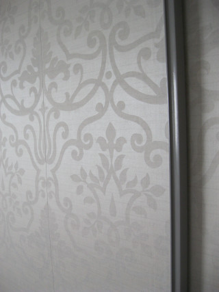 White wall pattern window curtain - modern european ink painting free wallpaper