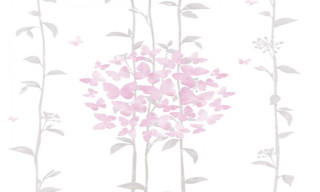Pink flower leaves wallpaper white - modern free wallpaper