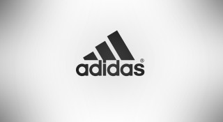 Adidas black white shadow effect - international typographic style free wallpaper for desktop