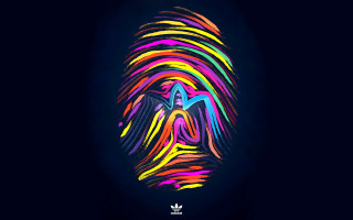 Colorful poster persons face rainbow - neofauvism free wallpaper