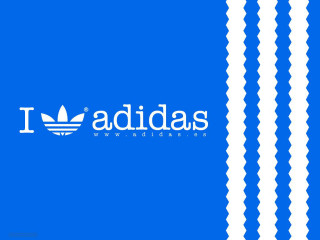 Adidas blue white wall stripe - wall free wallpaper