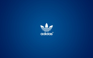Blue background white adidas logo 4 - wallpaper free wallpaper