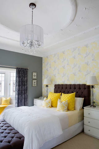 Bedroom with bed interior design 9 - bed free wallpaper