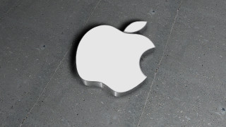 White apple logos ambient occlusion - ray free wallpaper