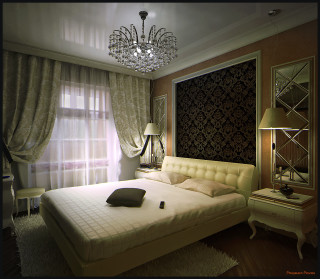 Bedroom bed comfort cozy interior 3 - dresser free wallpaper
